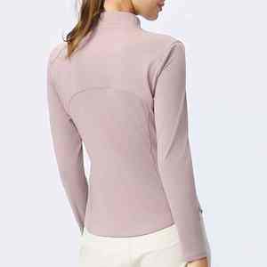 Vêtement de sport actif pour femme, coupe ajustée, en nylon et élasthanne, avec fermeture éclair quart de tour et ourlet incurvé, qualité internationale supérieure - Product Image 5