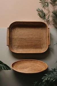 Bandeja de servir de ratán tejida a mano para uso diario, fiestas o decoración rústica de estilo campestre por The Handmade Collection - Product Image 4