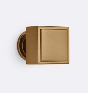 Manijas de Puerta de Latón Fundido, Elegantes y Duraderas, Perfectas para Interiores de Casas Modernas o Clásicas, Cuadradas Doradas - Product Image 3