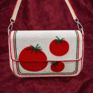 Bolso de mano multicolor con cuentas de cristal, estilo casual, artesanía india hecha a mano, tipo baguette, con cuentas de colores personalizables - Product Image 6