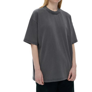 Fabricantes de Ropa, Nueva Colección de Verano Personalizada, Camiseta de Manga Corta para Mujer, 100% Algodón, 300 Gramos, Cuello Redondo, Estilo Informal - Product Image 4