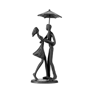 Colección Diva, Estatua de Pareja Hecha a Mano en Aluminio, Escultura de Diseño Moderno, Adorno de Mesa para Sala de Estar, Día de San Valentín - Product Image 1
