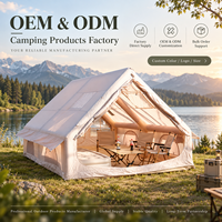 Vente en gros d'usine, tente pneumatique personnalisée pour 10 personnes, 12 ㎡   Tente de camping familiale extra-large pour l'extérieur, tente gonflable imperméable