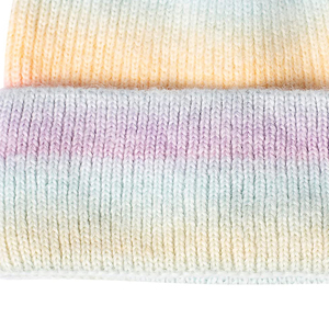Bonnet unisexe en tricot rayé arc-en-ciel pastel, chapeau d'hiver 56-58CM, style décontracté et mignon, couvre-chef pour adulte - Product Image 4