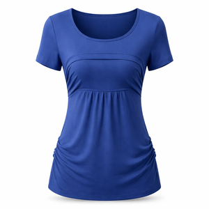 Venta al por mayor de blusas de lactancia vintage bonitas para madres - Servicio OEM con logo frontal, elegantes y cómodas, proveedor mayorista - Product Image 1