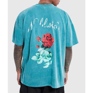 เสื้อยืดสตรีทแวร์แบบโอเวอร์ไซส์ ผลิตจากผ้าฝ้าย 100% พิมพ์ลายดิจิทัล เป็นมิตรต่อสิ่งแวดล้อม รับผลิตเสื้อผ้าแบบ OEM ODM - Product Image 5