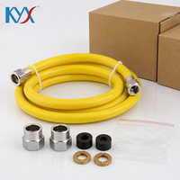 Quick Install Stainless Steel Crimp Free Fitting 1/2 Inch Matched With Double Thread Gas Pipe for Home Gas System