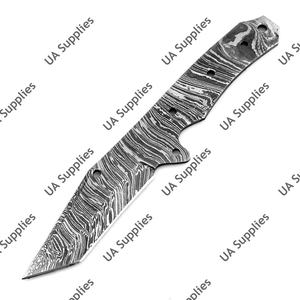 Couteau à lame fixe professionnel personnalisé en acier Damas Full Tang 58 HRC, ultra-affûté, pour le camping en extérieur, vente en gros, ODM - Product Image 6