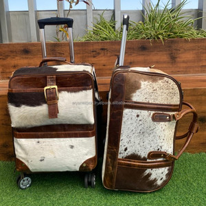 Valises à roulettes et ensembles de sacs de voyage en cuir de vache véritable de luxe de haute qualité pour hommes et femmes - Product Image 3