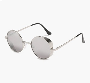RTS Round Designs Steam Punk Metal UV Protection Sunglasses with <b>Spring</b> <b>Hinges</b> Men Women Full Rim Sun Glasses 2026 Trending - Product Image 4
