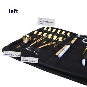 Kit d'outils tout-en-un pour extensions de cheveux Microlink avec pince à sertir les perles, outil à micro-anneaux, aiguilles à coudre courbées, clips et boucles - Product Image 4