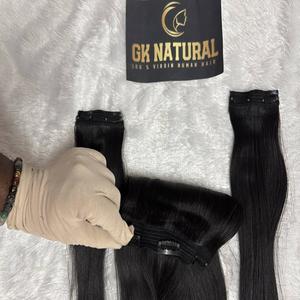 Extensions de cheveux naturels à clipser – Mèches douces et épaisses pour un volume et une longueur naturels - Product Image 4