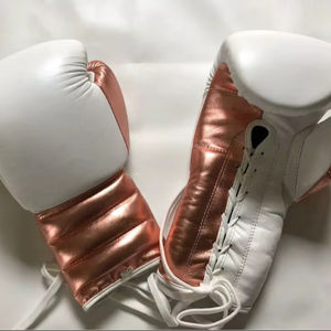 Guantes de Boxeo de Cuero Vacuno Auténtico Estilo Mexicano con Logotipo Personalizado, Diseño de Dedos Completos Antideslizante con Cordones para Entrenamiento y Sparring de Adultos - Product Image 1