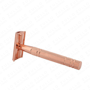 Rasoir de sécurité écologique pour homme en acier inoxydable, lame réutilisable et tranchante, manche couleur personnalisée, vente en gros OEM - Product Image 4