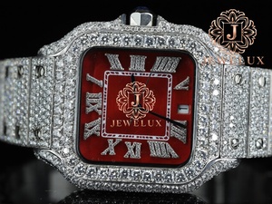 Reloj de Lujo de Acero Inoxidable con Diamantes de Moissanita para Hombre, Estilo Hip Hop, Joyería de Moda para Fiestas y Uso Diario - Product Image 2