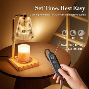 Regali di Natale e Compleanno per Donne, Mamma, Sorella, Amica: Lampada Scaldacera con Timer e Candele in Barattolo per l'Inaugurazione della Casa - Product Image 5