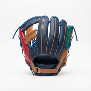 Professional Leather Baseball <b>Glove</b> Right Handed Full Finger Closed Web Adjustable Wrist Strap All Seasons Baseball <b>Gloves</b> - Product Image 2