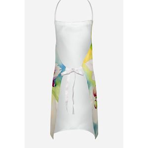 Unisex Large Multicolor Watercolor Orchids <b>Apron</b> for Adult Women and <b>Men</b> in Kitchen Baking Crafts Gardening Server Cooking - Product Image 4