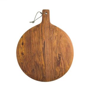 Planche à découper en bois épais pour couper légumes, viande, fruits et pour les besoins quotidiens de cuisson. - Product Image 1