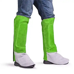 Protège-jambes en cuir de vachette fendu pour soudage, résistant au feu et à l'eau, écologique, résistant à la chaleur 500°C-1000°C, usage industriel et personnel - Product Image 6