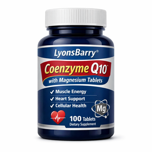 Tabletas de Coenzima Q10 con Magnesio, Suplemento para Energía Muscular y Apoyo Cardíaco, Certificado OEM GMP - Product Image 2