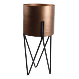 Pots à plantes au design moderne, pots en métal de couleur verte, parfaits pour la décoration intérieure et hôtelière, pots à fleurs design. - Product Image 5