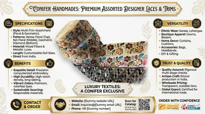 Ribete de encaje de red con flores 3D bordadas florales surtidas, de poliéster ecológico, para vestido de novia, manualidades DIY, venta al por mayor y exportación. - Product Image 6