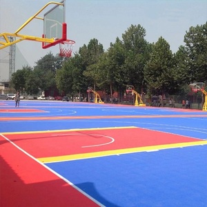 Dalles de sol sportives suspendues pour extérieur, antidérapantes, en PP, pour basketball, avec design graphique, revêtement de sol en vinyle - Product Image 2