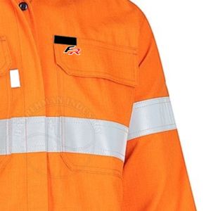 Chemises FR d'été pour le travail 2026 – Nouveau design, logo personnalisé, orange réfléchissant, manches longues – Fabriqué au Pakistan, meilleure qualité - Product Image 4