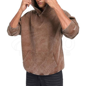 Sudaderas con Capucha Estilo Acid Wash, Cómodas y Elegantes, Personalizadas, Ecológicas, Transpirables, con Bolsillos, Diseño de Tela 100% Algodón, para Hombre, Invierno - Product Image 4