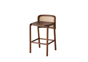 Chaise de bar en teck massif artisanale Lufi, finition naturelle, qualité commerciale, pour hôtel, école, usage extérieur - Product Image 6