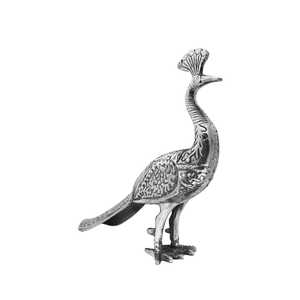 Jaffs Exports Handmade Aluminium Peacock Figurine Contemporary Animal Sculpture Modern Eco-Friendly Tabletop Decor for Living - Product Image 4