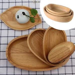 Plato Ovalado de Madera Antiguo para Frutas, Tazón de Servir en Forma de Barco, Recipiente Rústico para Guardar Bocadillos y Pan, Plato para Postres - Product Image 3