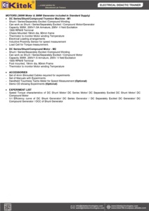 <b>Educational</b> & Didactic Metal Motor Generator Trainer -III Essential Motor Skills Training <b>Equipment</b> - Product Image 4