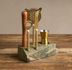 Juego de whisky personalizado, juego de herramientas profesionales para bar, accesorios de bar con base de madera para hotel y hogar, artículo de mesa. - Product Image 5