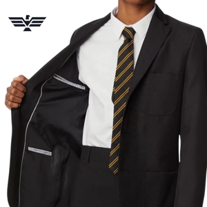 Conjunto de Uniforme Escolar de Algodón Personalizado, Blazer Formal para Estudiantes, Chaqueta, Camisa, Corbata, Pantalones para Hombre, Logotipo Personalizado, Color Personalizado - Product Image 5