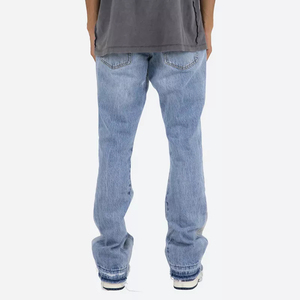 Pantalon en jean pour homme AMAZING INDUSTRIES, uni, écologique, séchage rapide, respirant, 100 % coton, léger, taille mi-haute, coupe droite - Product Image 4