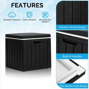 Frigorifero Portatile da 10 Galloni con Maniglia Integrata, Tavolino Multifunzionale da Esterno per Cocktail - Product Image 5