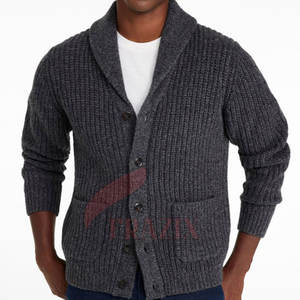 Cardigan en tricot chaud pour homme, manches longues, boutonné, doux, décontracté, pour le travail, le bureau, les activités de plein air, cardigan confortable pour homme - Product Image 2