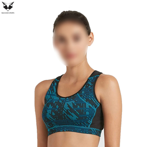 Soutien-gorge de sport pour femmes de haute qualité, imprimé par sublimation, confortable, respirant, pour le yoga, la gym et le fitness, soutien-gorge de sport uni - Product Image 3