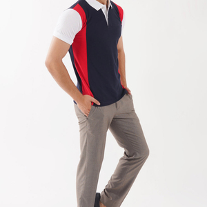 Polo respirant de haute qualité 100 % coton pour homme – Vente en gros, grandes tailles, motifs unis et imprimés - Product Image 2