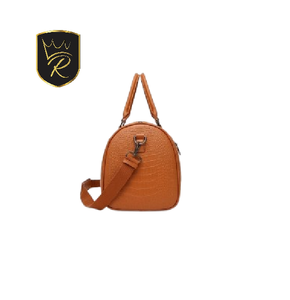 Sac de voyage élégant imperméable à imprimé animal en cuir PU, sac de week-end grande capacité avec bandoulière réglable et fermeture éclair - Product Image 3