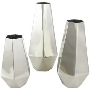 Florero Alto de Hierro Hecho a Mano de Estilo Costero Moderno para Mesa de Sala de Estar, Decoración Interior de Lujo - Product Image 5