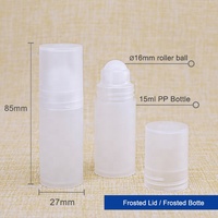 Rouleau d'huile déodorant en plastique de 15ml, 10 pièces, bouteille, pour parfum