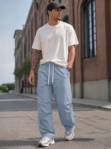 Pantalones de Paracaídas Ligeros de Secado Rápido para Hombre, Pantalones Casuales de Pierna Ancha con Bolsillos Profundos, Proveedor Mayorista - Product Image 4