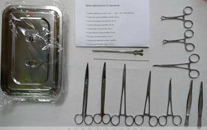 Kits de Instrumentos Manuales para Microcirugía, Set Quirúrgico General, Caja de Esterilización, Acero Inoxidable de Alta Calidad, CE ISO, por Dentavex - Product Image 5