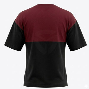 เสื้อยืดผู้ชายสไตล์ลำลองทรงหลวม ผ้าเนื้อนุ่ม เหมาะสำหรับชุดสตรีทแวร์ฤดูร้อน เสื้อยืดทรงดรอปโชว์เดอร์ - Product Image 2