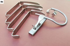 Ensemble d'ouvre-bouche Davis Boyle avec 4 lames de tailles 2,5'', 3'', 4'', 4,5'' pour chirurgie orale ORL CE ISO - Product Image 2