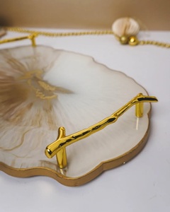 Luxury Handmade Resin Serving <b>Tray</b> Decorative Coffee Table <b>Tray</b> for Home Decor - Product Image 6