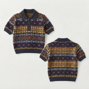 Pull tricoté pour femme à manches longues, motif uni, col rond, décontracté, automne, 100 % polyester, anti-rétrécissement, anti-plis, respirant, devant - Product Image 1